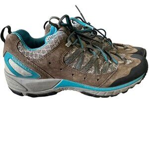Merrell Women's Avian Light Sport Brown/Teal Hiking Boots Size 8